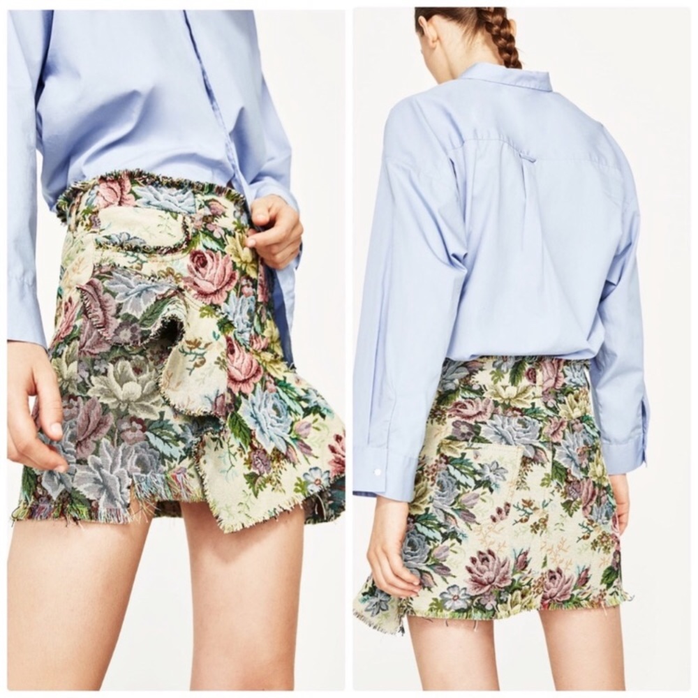 Zara  Floral Skirt